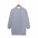 Cotton Women Pullover Long Hoodie Dress