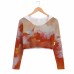 Women Fit Crop Top Hoodie