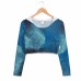 Women Fit Crop Top Hoodie