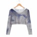 Women Fit Crop Top Hoodie