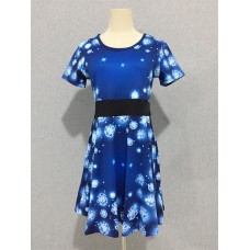 87/13 Lady Capped Sleeve Skater Dress 